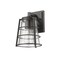 Z-Lite Helix 1 Light Outdoor Wall Sconce, Black And Clear Seedy 591S-BK - alternate 5